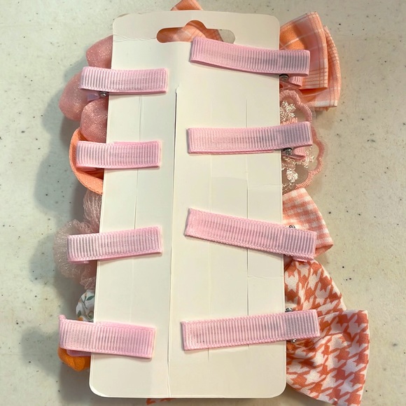 🎉2xHP🎉NWT Yeepsys Pink Fashion Hair Bows Set of 8 - Picture 6 of 7